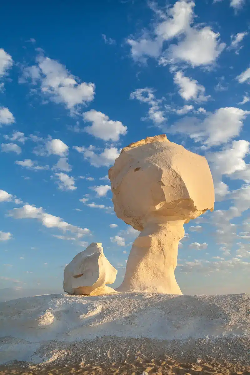 Agabat Valley rock formations in Egypt