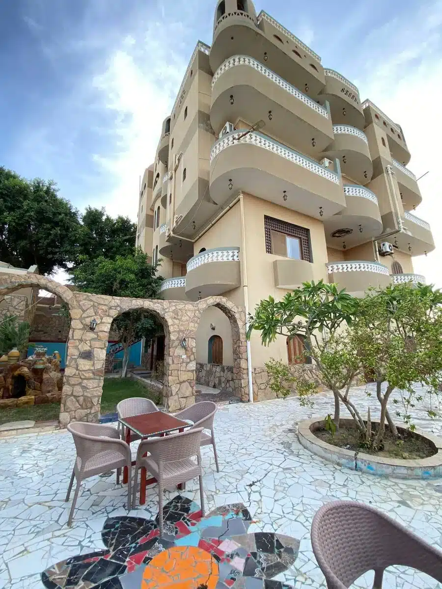 Bedouin Castle Hotel in Bahariya Oasis with desert and oasis views