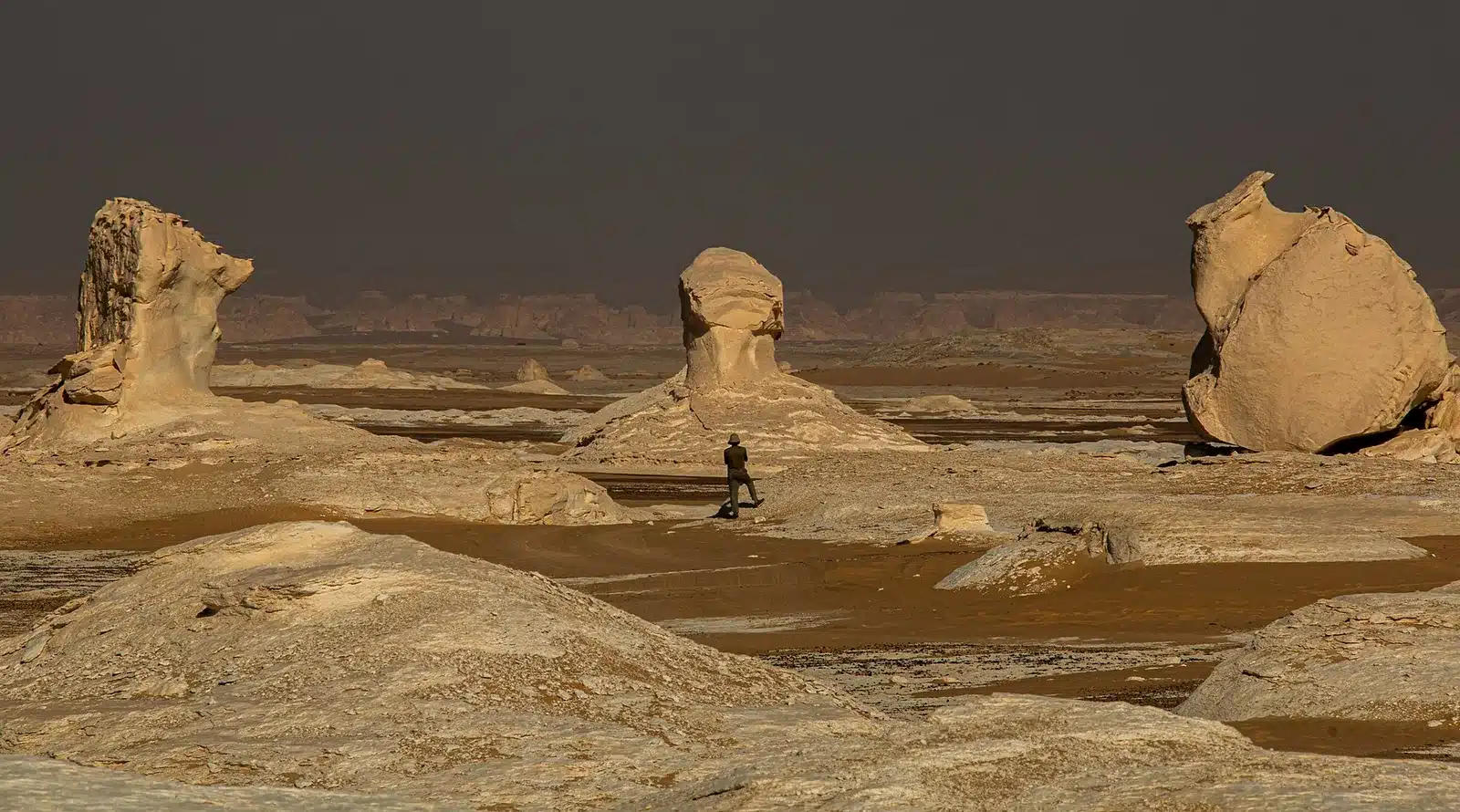 White Desert chalk field near Farafra Egypt