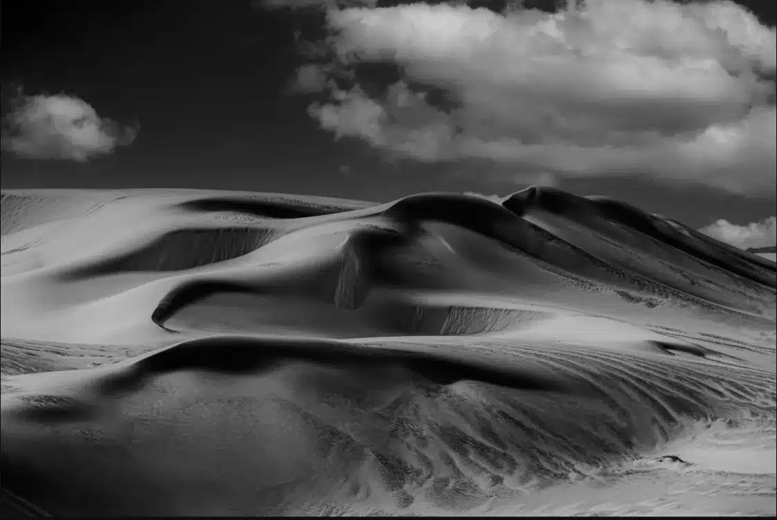 Wind-sculpted dunes in the Great Sand Sea near Siwa Oasis