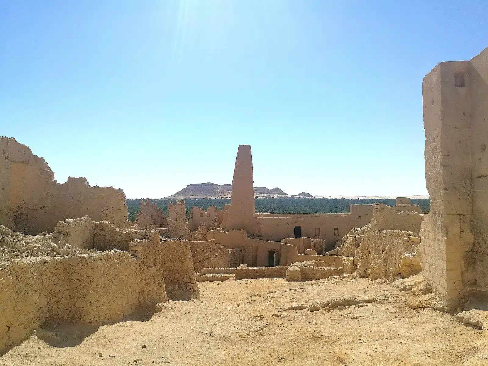 Stone sanctuary inside the Oracle of Siwa Temple