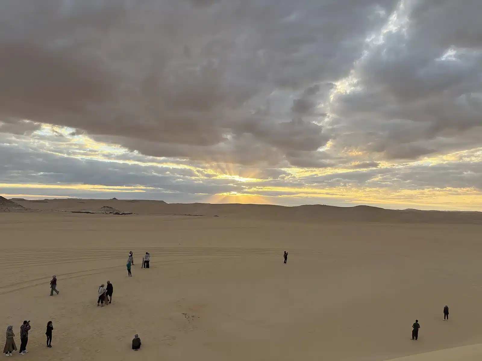Sunset over the Great Sand Sea during a Siwa safari