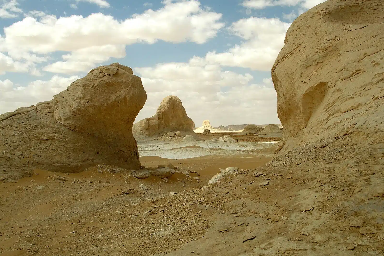 White Desert National Park Egypt chalk landscape