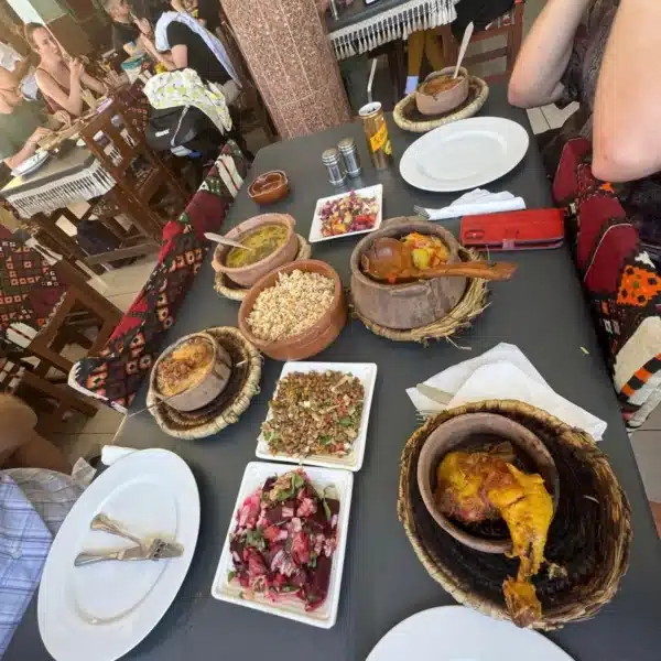 Traditional Egyptian lunch served during a private Luxor tour