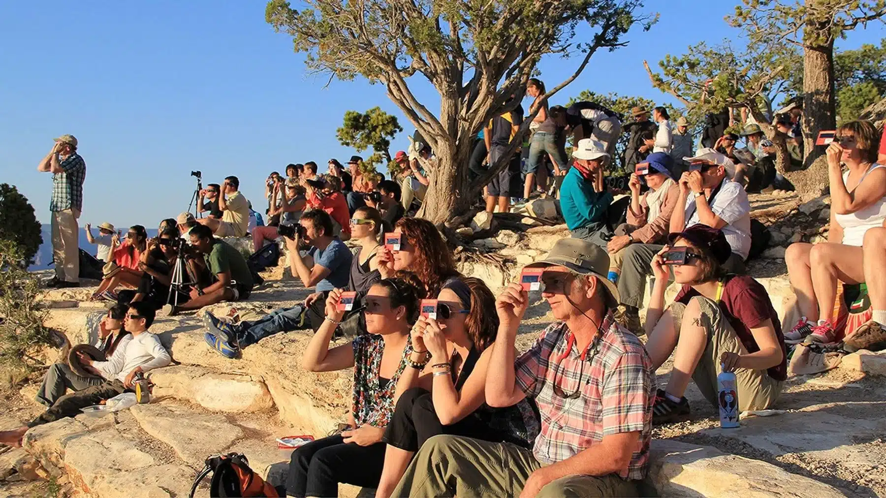 Safe solar eclipse viewing with proper eclipse glasses