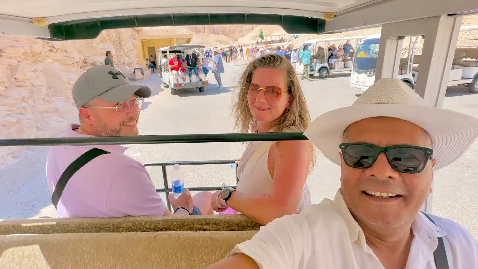 Hurghada to Luxor distance travel experience at the Valley of the Kings shuttle