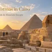 Giza Pyramids and Great Sphinx during a 4-day Egypt Christmas tour