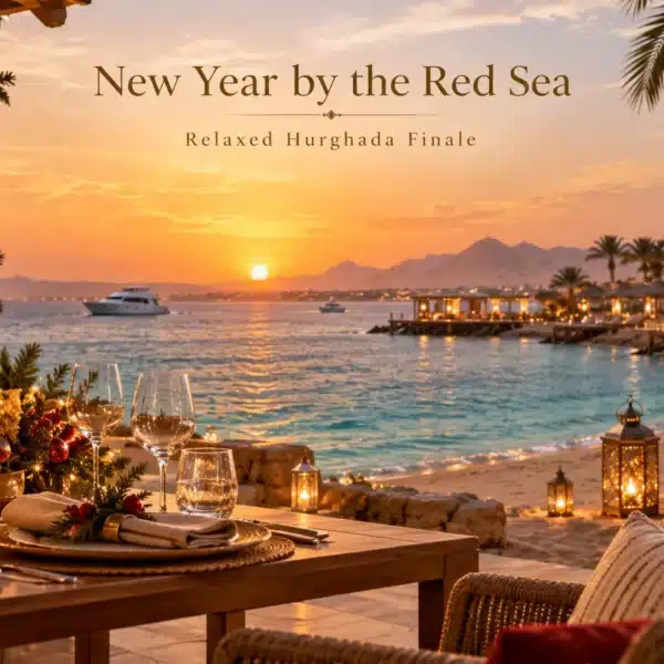 Hurghada Red Sea New Year finale during an Egypt Christmas holiday