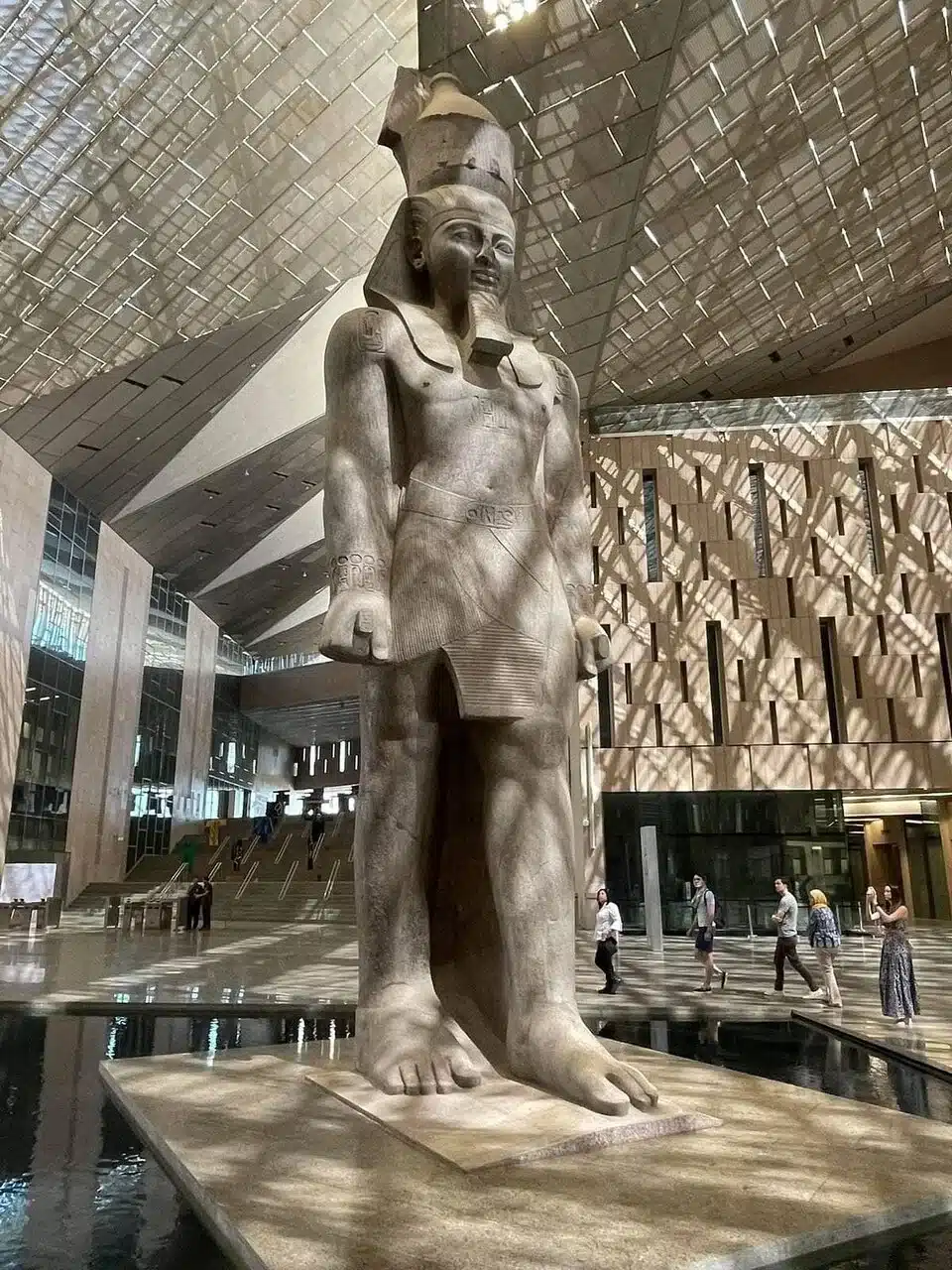 Grand Egyptian Museum During a Cairo Christmas Trip Visitors exploring the Grand Egyptian Museum during a Cairo itinerary